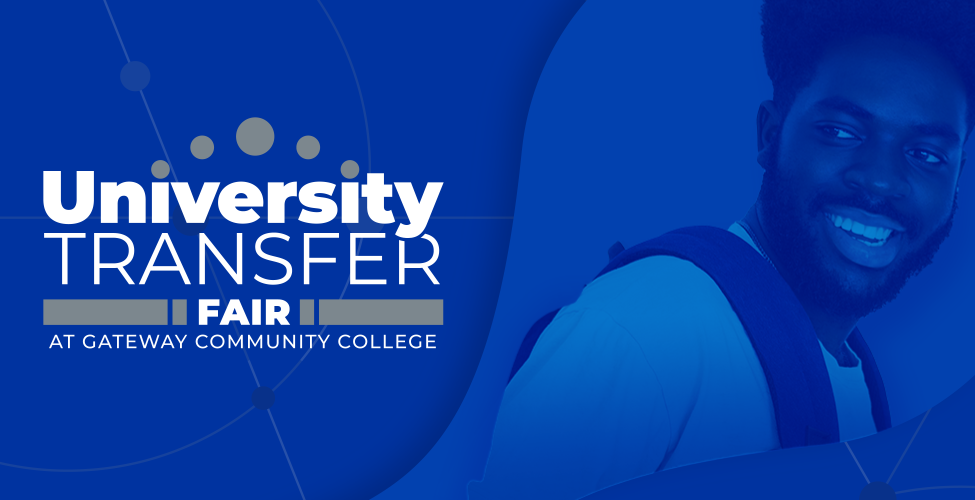 The phrase "University Transfer Fair Event" with the MCCCD and its ten colleges' logo underneath.